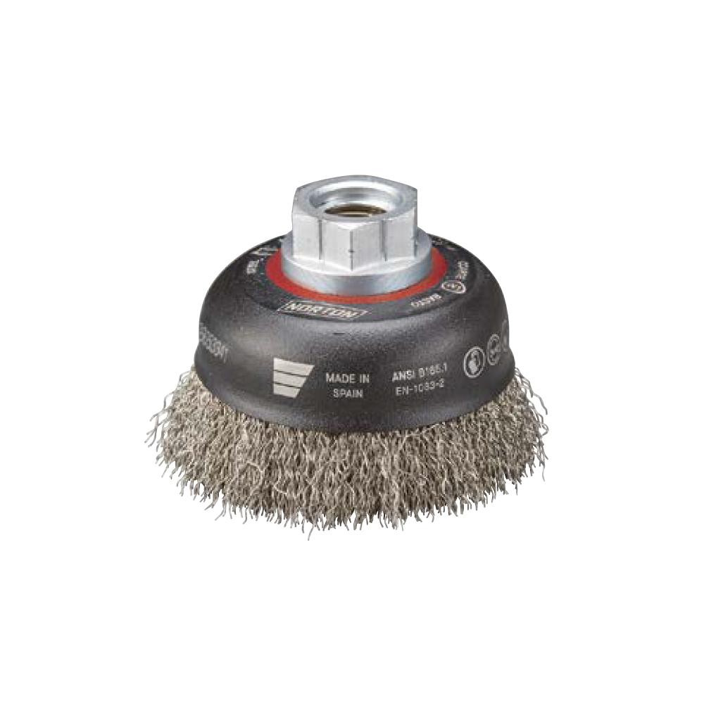 Norton 3Inch Crimped Wire Cup Brush